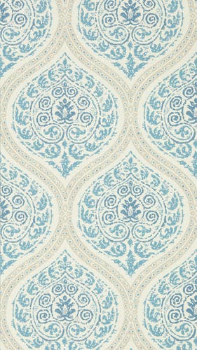 Sanderson - Madurai Indigo Caspian Wallpapers (Outlet)