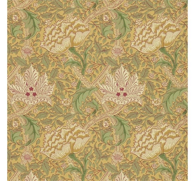 Morris & Co - Windrush Gold/Thyme Morris and Friends Wallpa