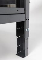 Arbetsbänk PELA med lådsats & hylla Svart/Grå