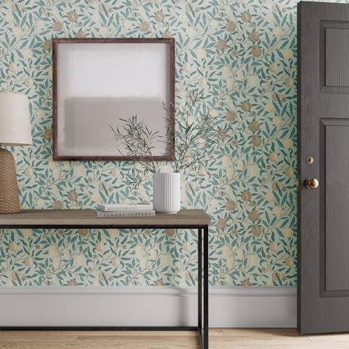 Morris & Co - Fruit Slate/Vellum Simply Morris Wallpapers