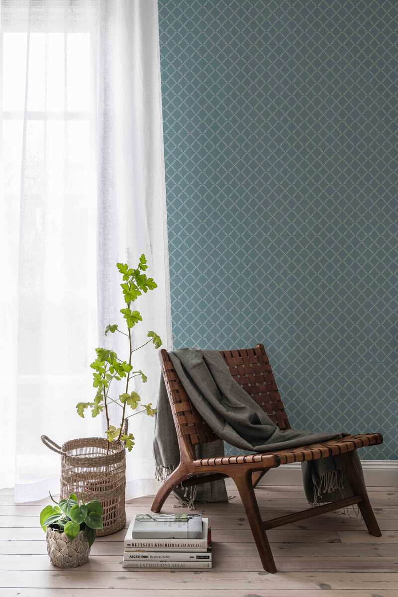 Vide, Blå Blommor&Blad