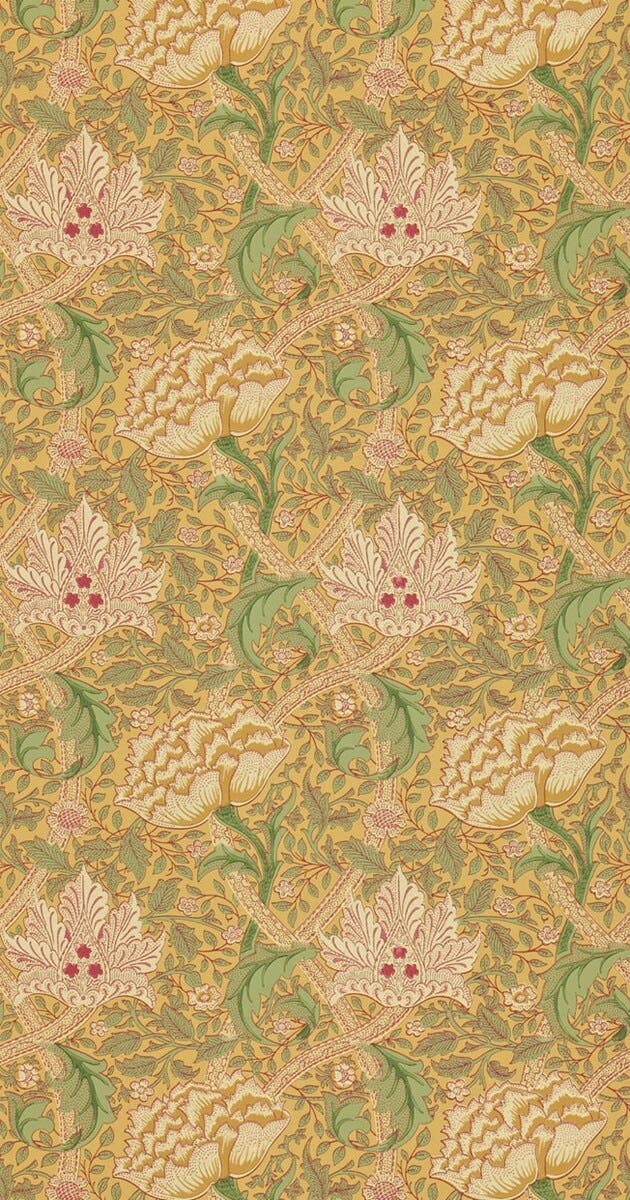 Windrush Gold/Thyme Morris and Friends Wallpa