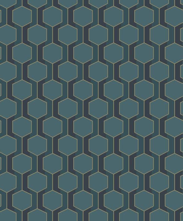 Casadeco - Hamilton Bleu Paon Derby