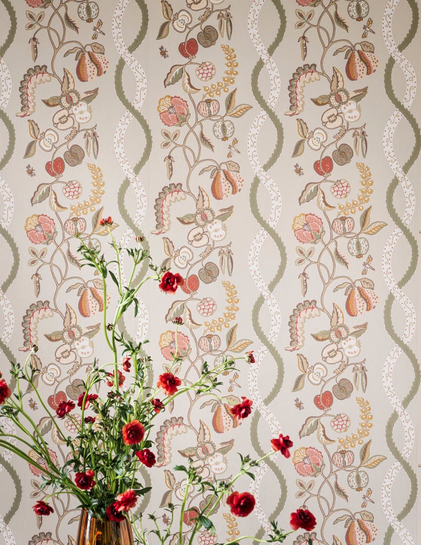 Sanderson - Kitchen Garden Olive & Russet