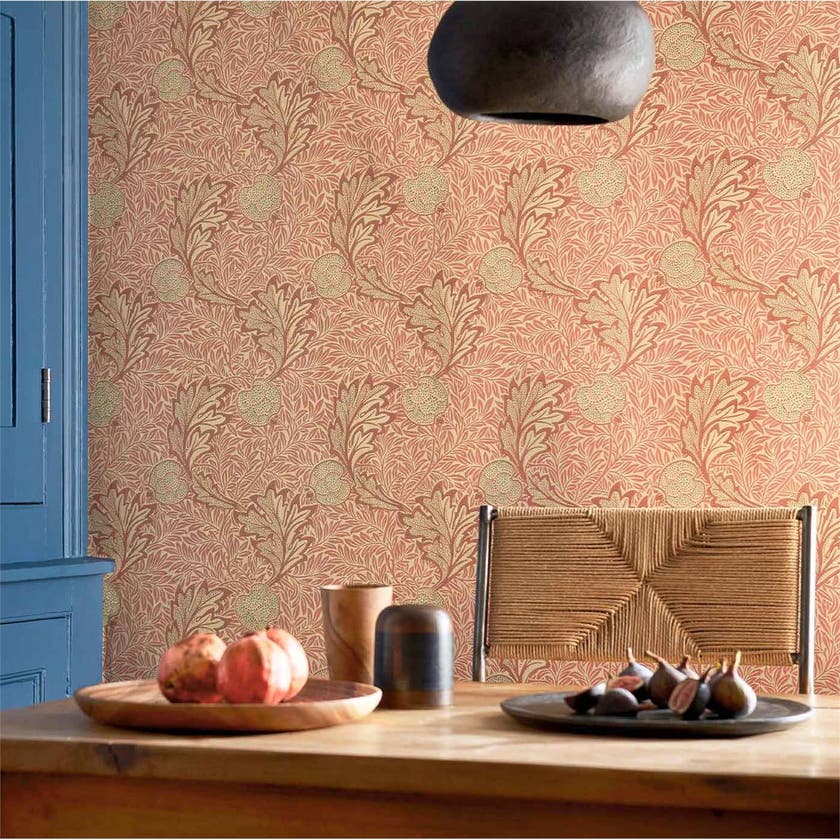 Morris & Co - Apple Rust Gold Melsetter Wallpapers