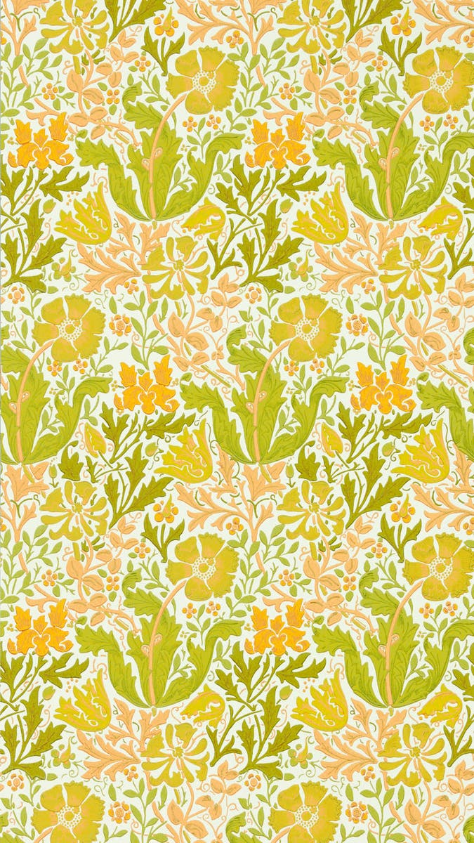 Morris & Co - Compton Summer Yellow Cornubia Wallpapers