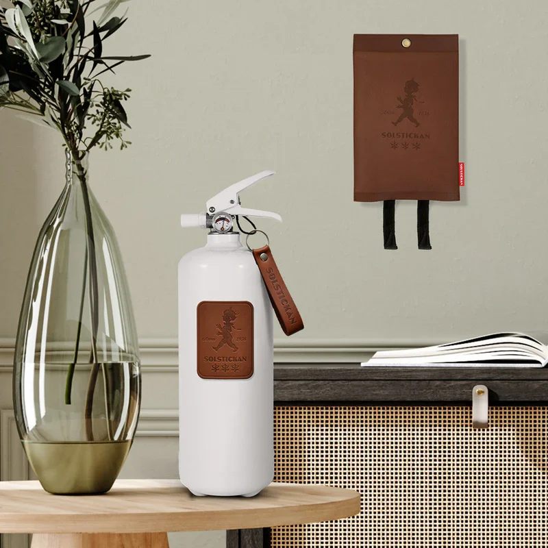 Brandfilt Mörkt läder