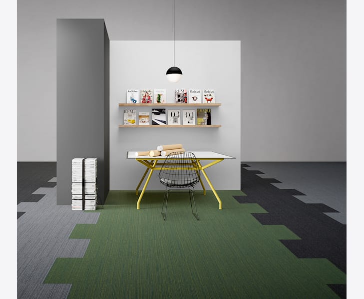 Compact Square Stripe gr Golvabia Textilgolv