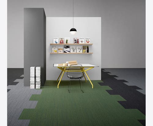 Compact Square Stripe gr Golvabia Textilgolv