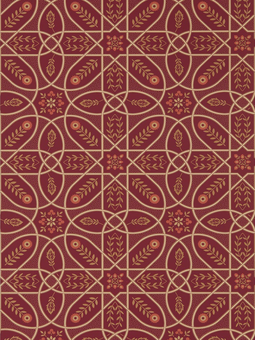 Brophy Trellis Russet Gol Melsetter Wallpapers