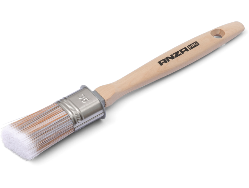 SUPER SNEDSTÄLLD OVAL PENSEL TRÄ 35MM FSC