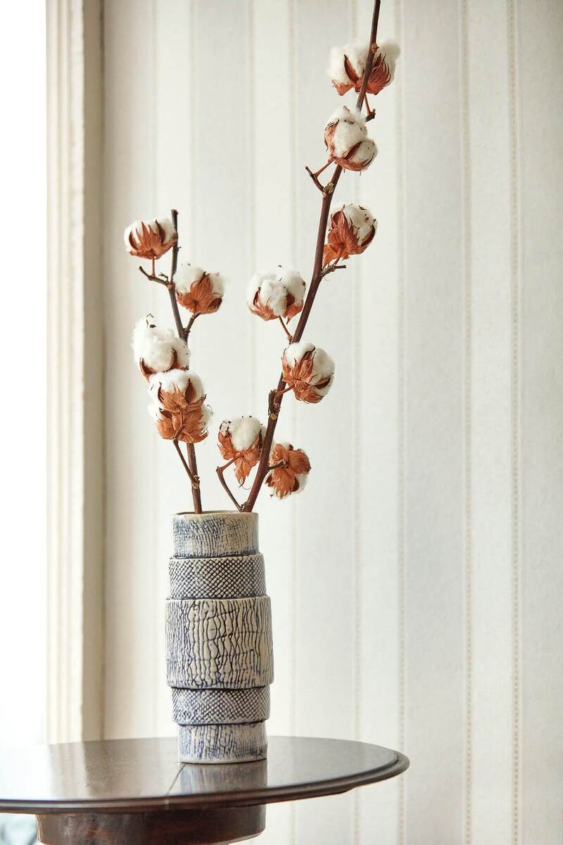 Sonning Stripe Silver Gre Littlemore Wallpapers