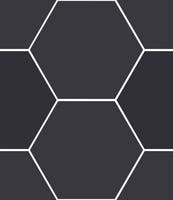 Haze Svart matt hexagon 15x17