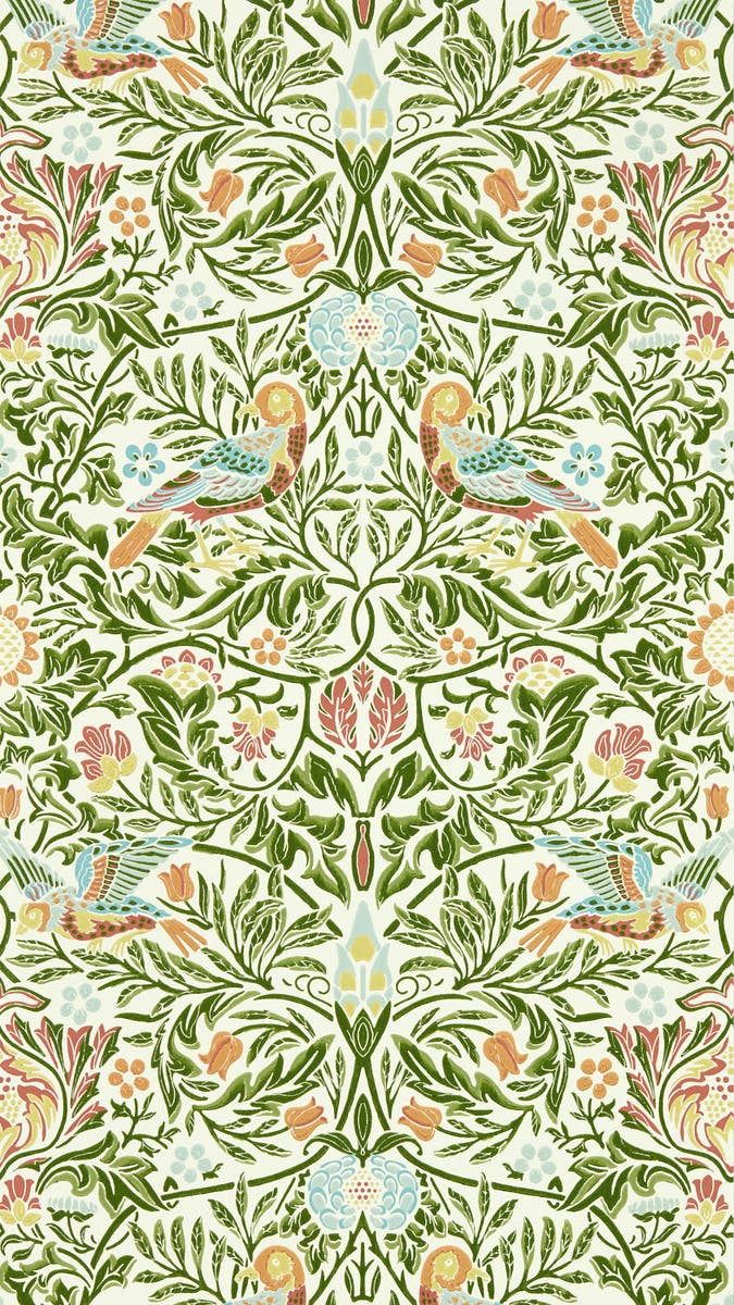 Morris & Co - Bird Bough`s Green Emery Walker`s House Wall