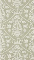Highgrove Damask Silver Green