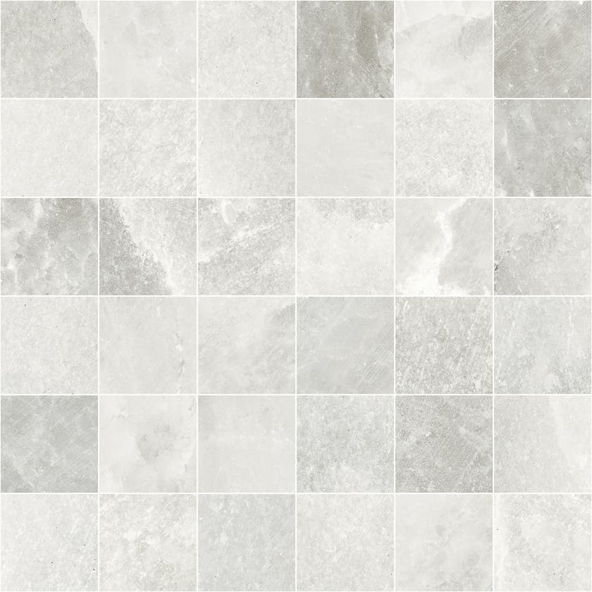 Salt Light Grey mosaik 5x5, ark 30x30