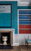 Marigold Navy Queen Square Wallpapers