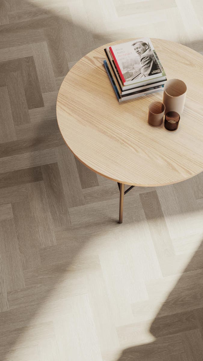 Ancares Herringbone Grey 4m