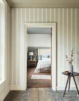 Sonning Stripe Silver Gre Littlemore Wallpapers