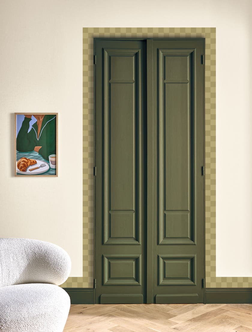 Caselio - Checks Border Vert Olive