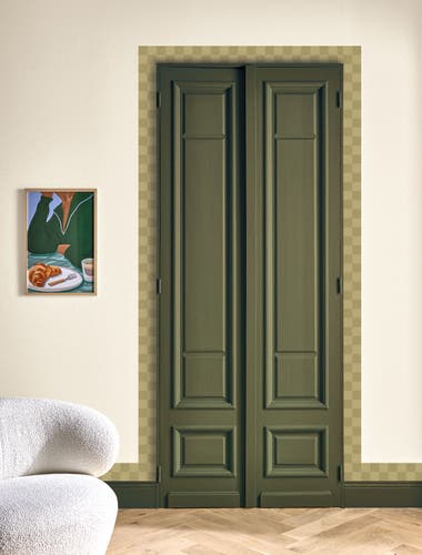 Caselio - Checks Border Vert Olive