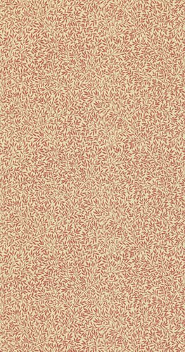 Morris & Co - Standen Beige/Brick Red Morris and Friends Wallpa