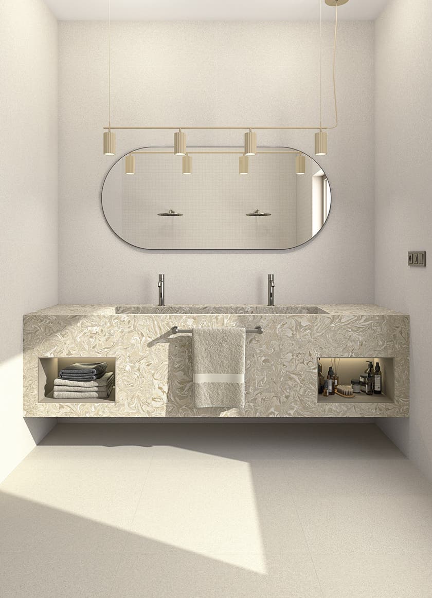 Mousse-R Greige - 80x80cm