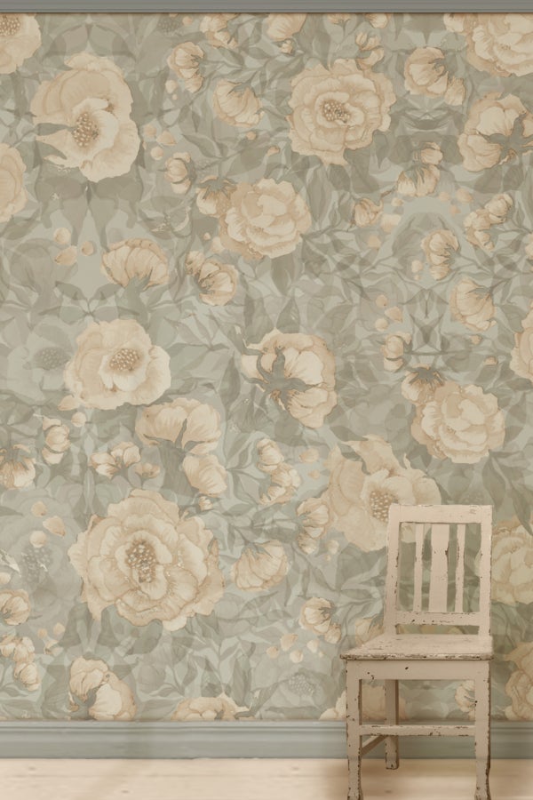 Poppies for Marlene Tender Green MM-0201