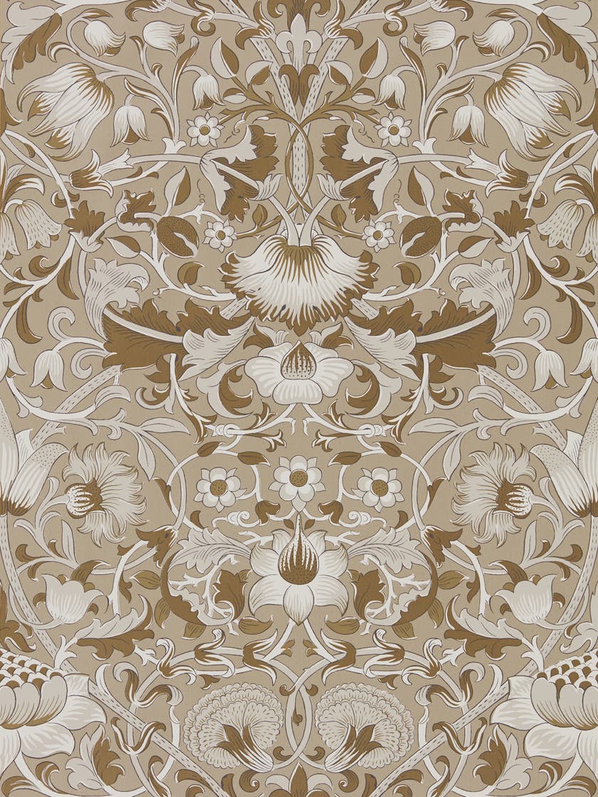 Morris & Co - Pure Lodden Gilver/Gold Morris Pure Wallpapers