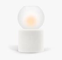 Värmeljuslykta Globe Vit