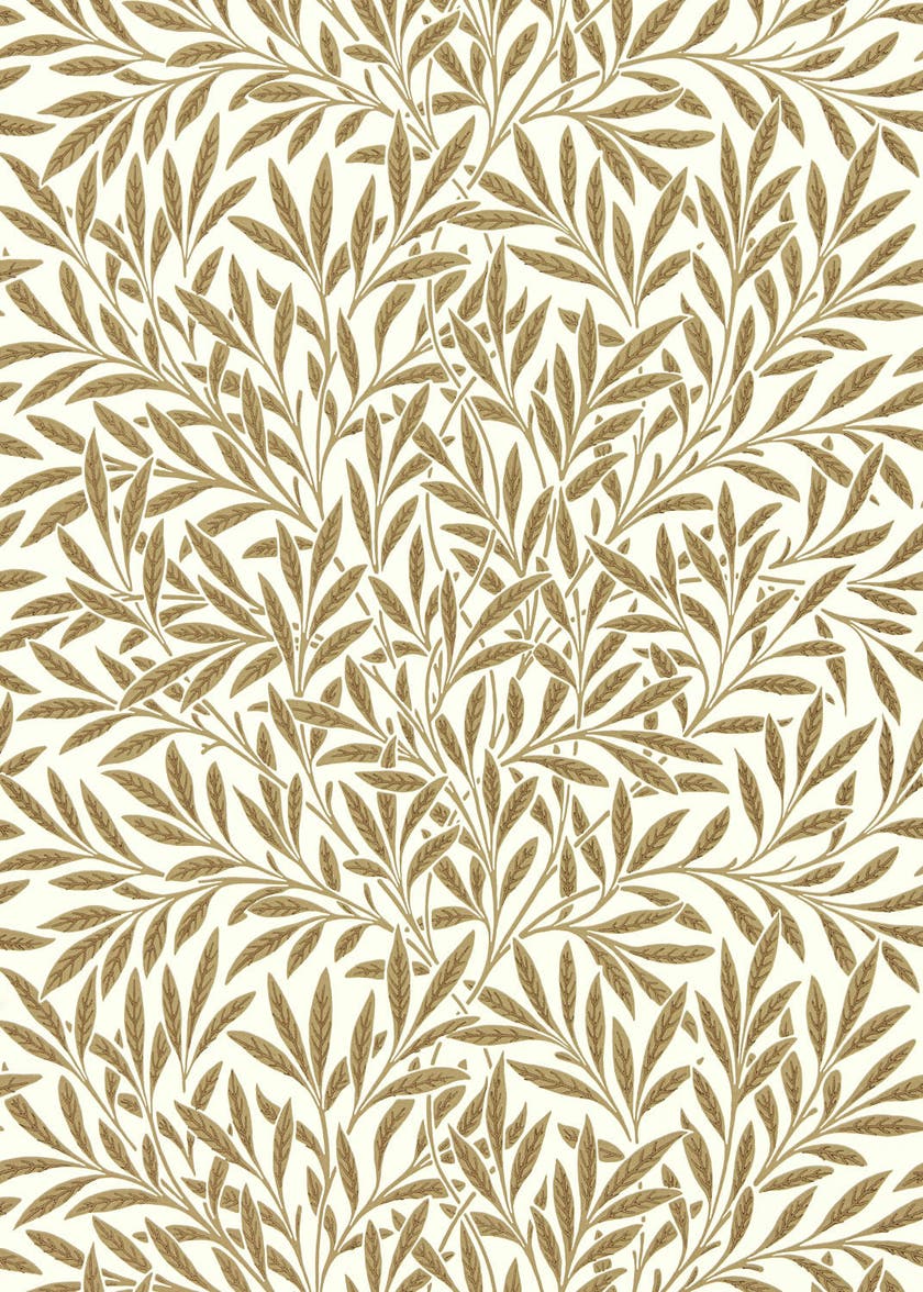 Morris & Co - Willow Cream/Brown Queen Square Wallpapers