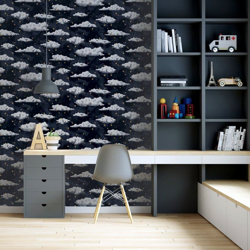 Stars And Clouds Navy
