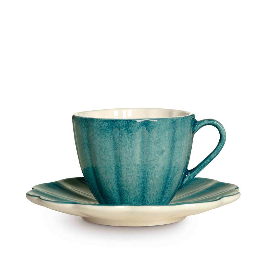 Oyster Kopp med fat 25 cl Ocean