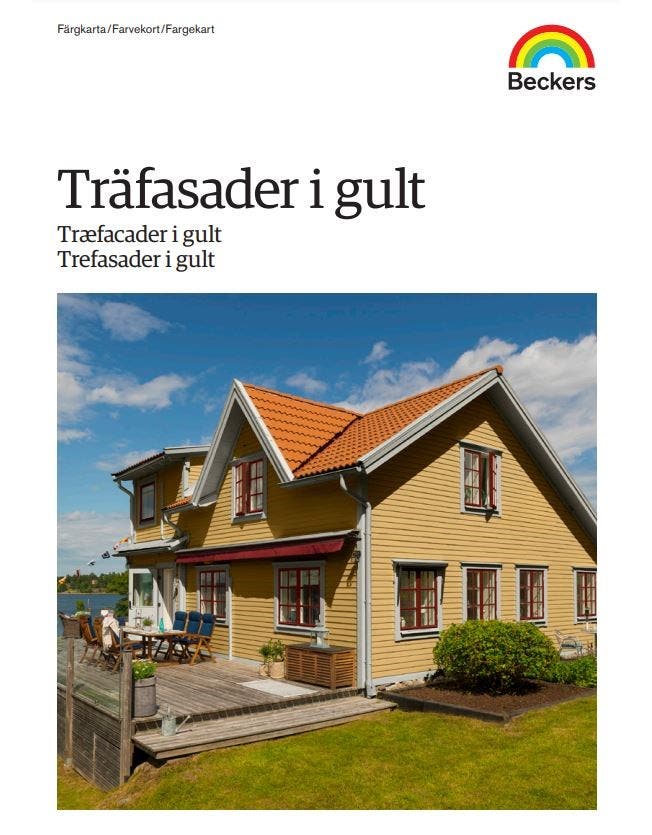 Färgkarta Träfasader i gult