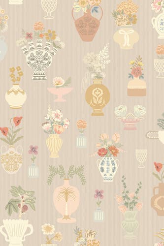 Majvillan - Floral Daiquiri Misty Gray