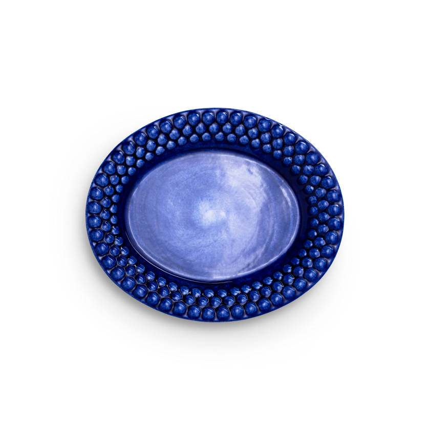 Bubbles Tallrik 20 x 16 cm Blå