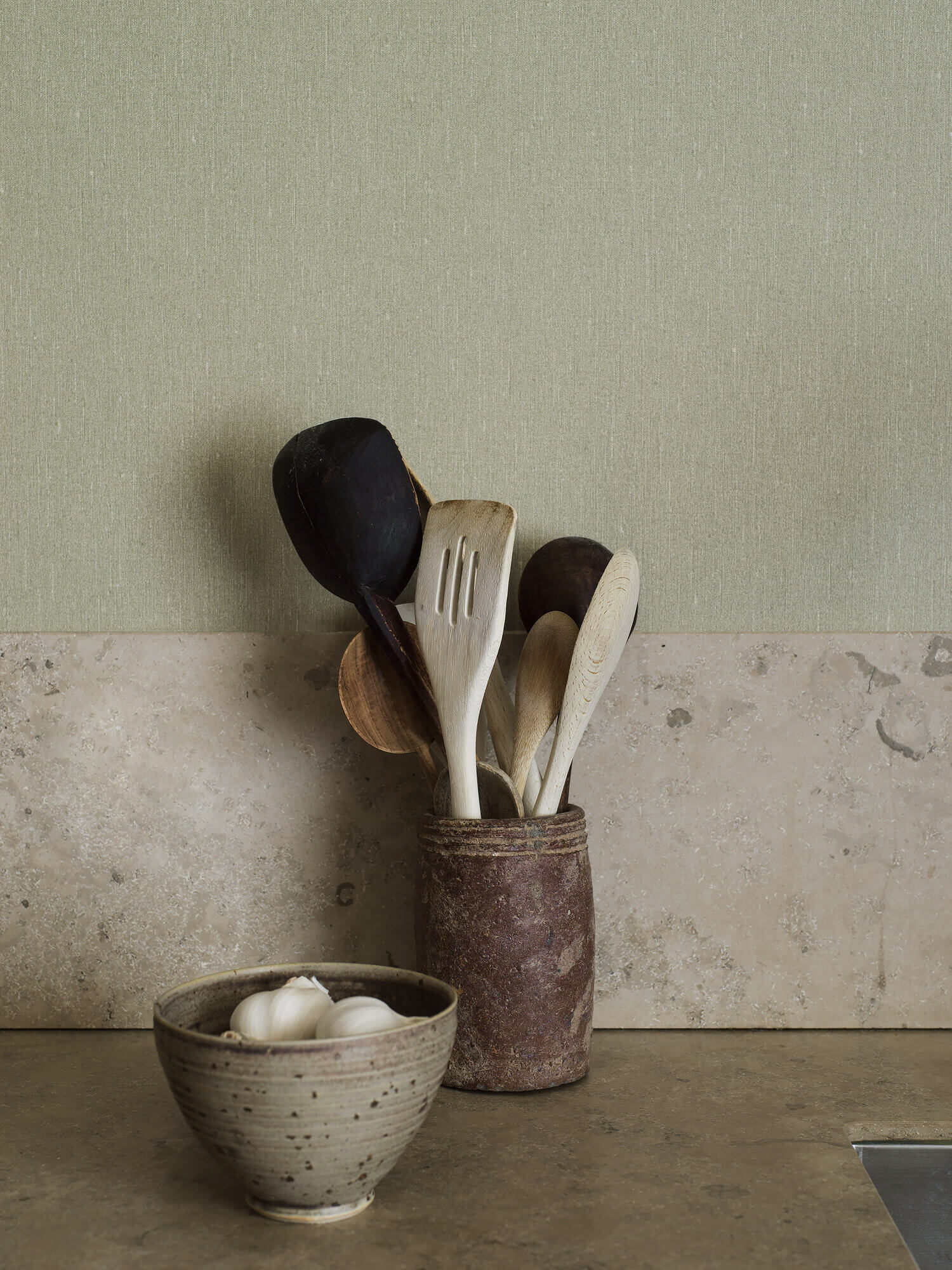 Boråstapeter - Soft Olive