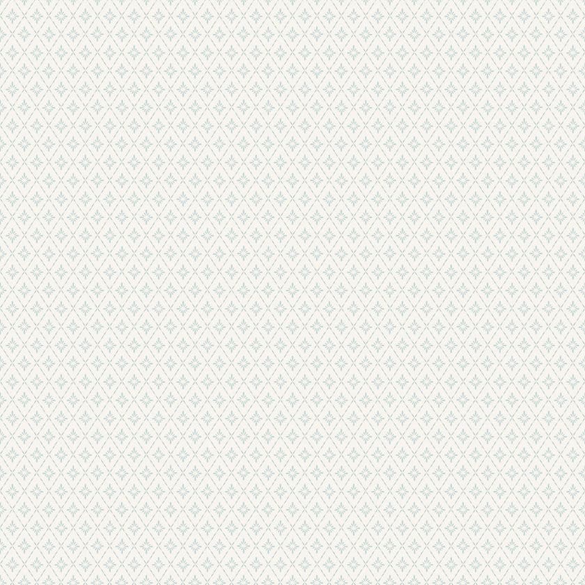 Lillstjärna Vit/Blå Småmönstrat