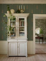 Gamla Grand Grön Gammalsvenska Papper