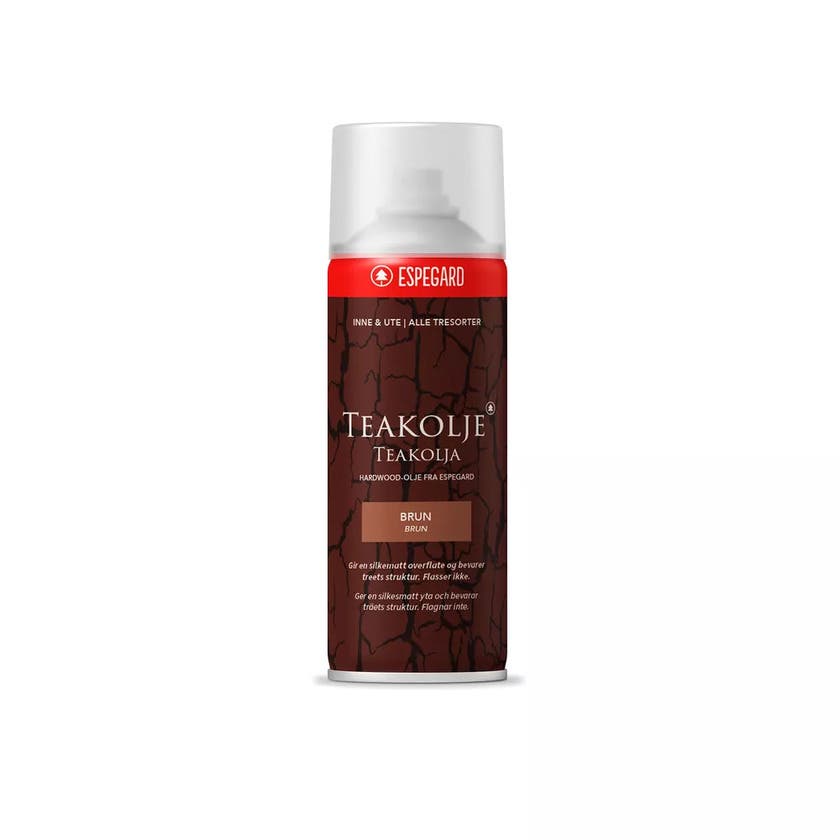 Teakolja brun spray 500ml