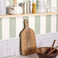 LINEN LINES VERT AMANDE BASICS