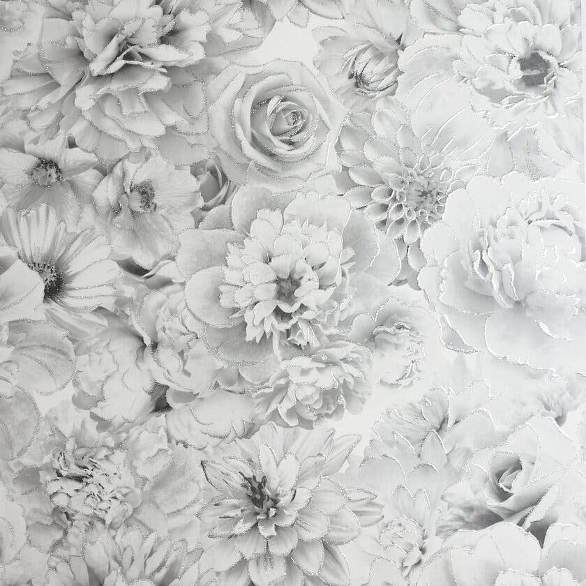 Glitter Bloom Silver