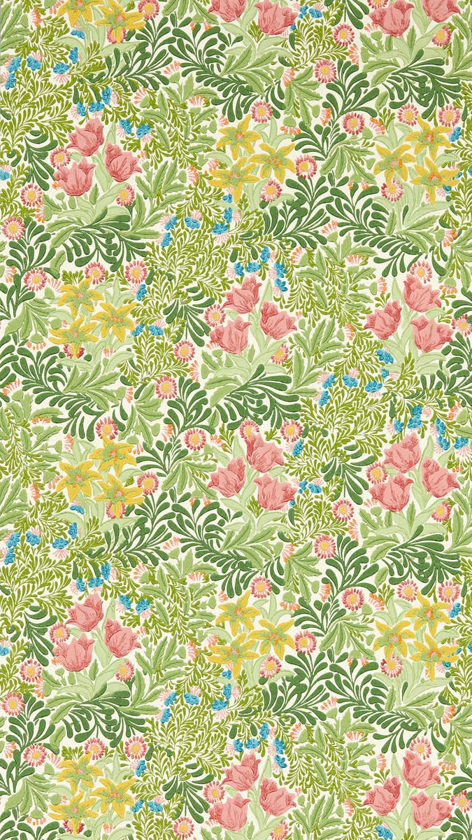 Morris & Co - Bower Bough`s Green/Rose Emery Walker`s House Wall