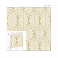 Peel & Stick Geo Diamond Goldenrod NW55805