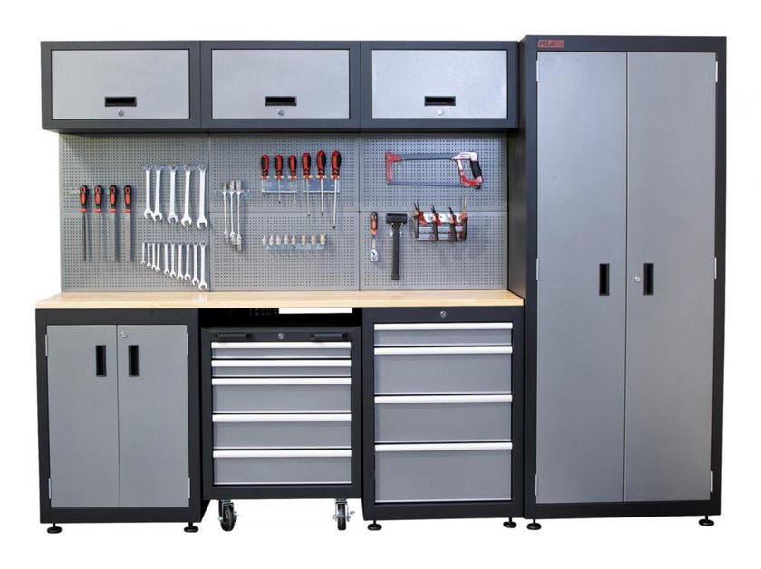 Garageinredning PELA grå/svart