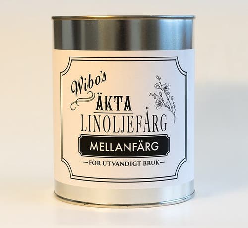 Linoljefärg Mellanfärg Utomhus 5 L Vit
