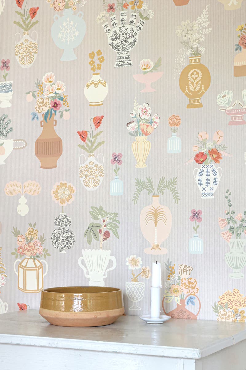 Majvillan - Floral Daiquiri Misty Gray