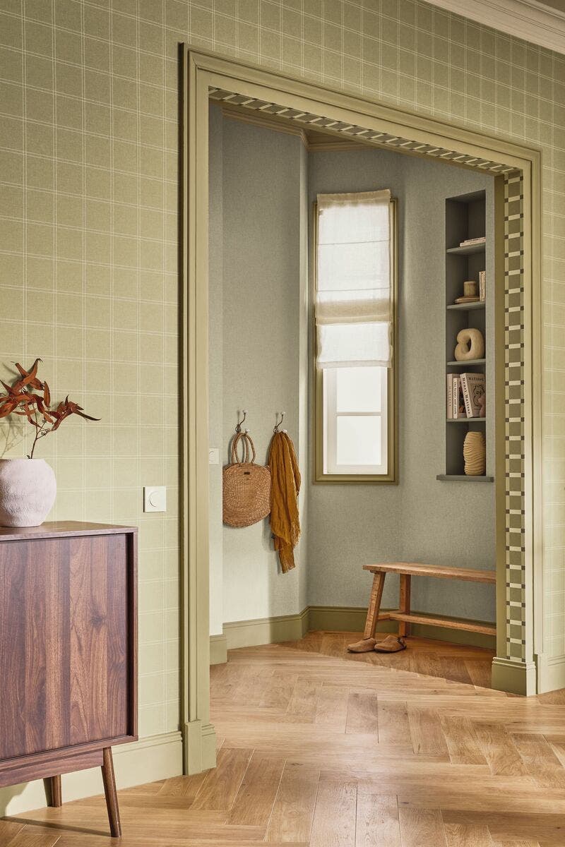 Square Border Vert Olive