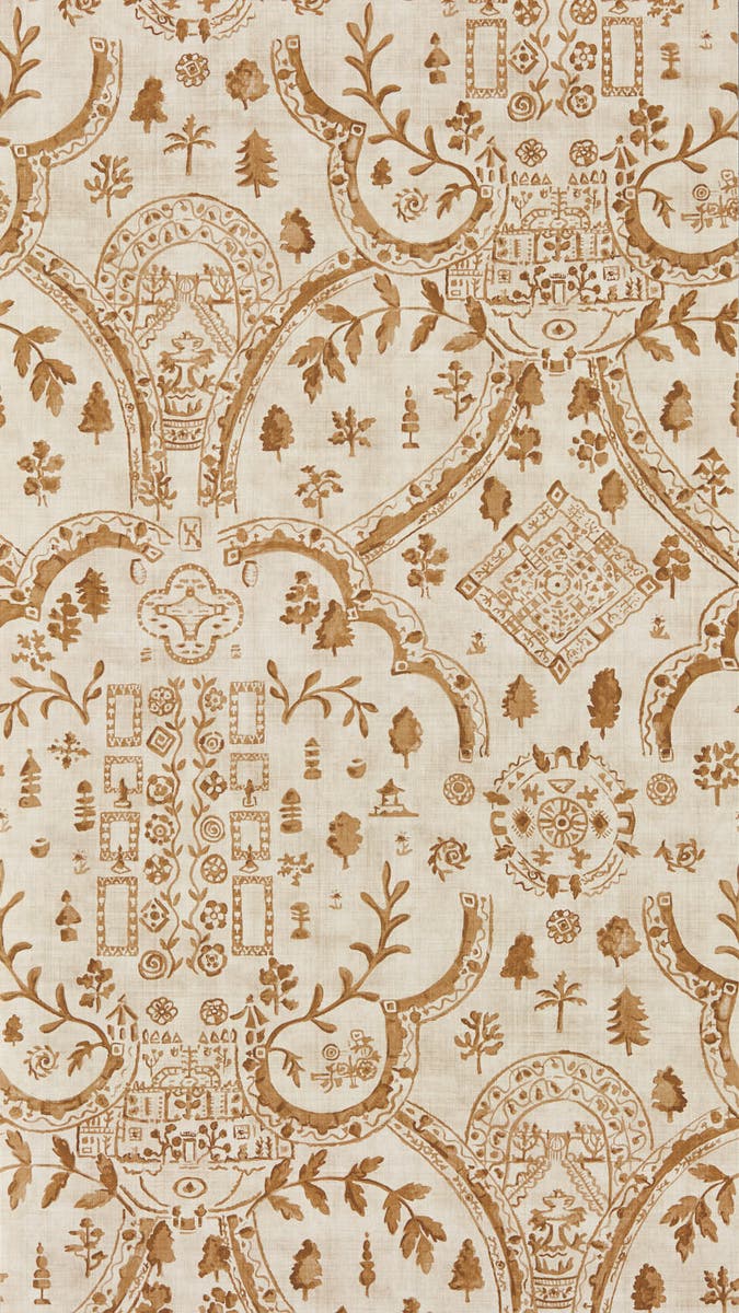 Sanderson - Topiary View Muntjac