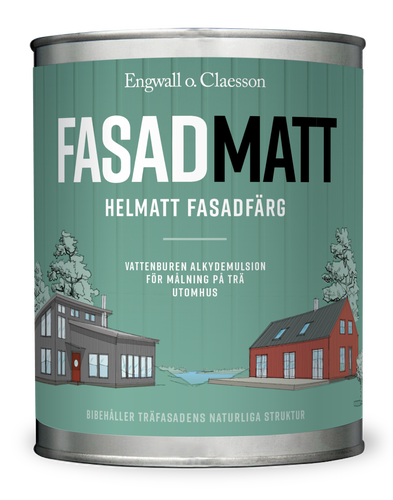 Lasol Fasadmatt 1 L 9330 Röd